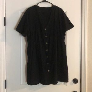 Black T-shirt dress